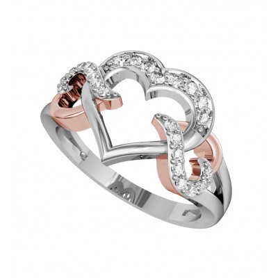 Endearing Diamond Heart Ring 